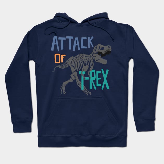 Attack of T-Rex Hoodie by WorldDinosaurs